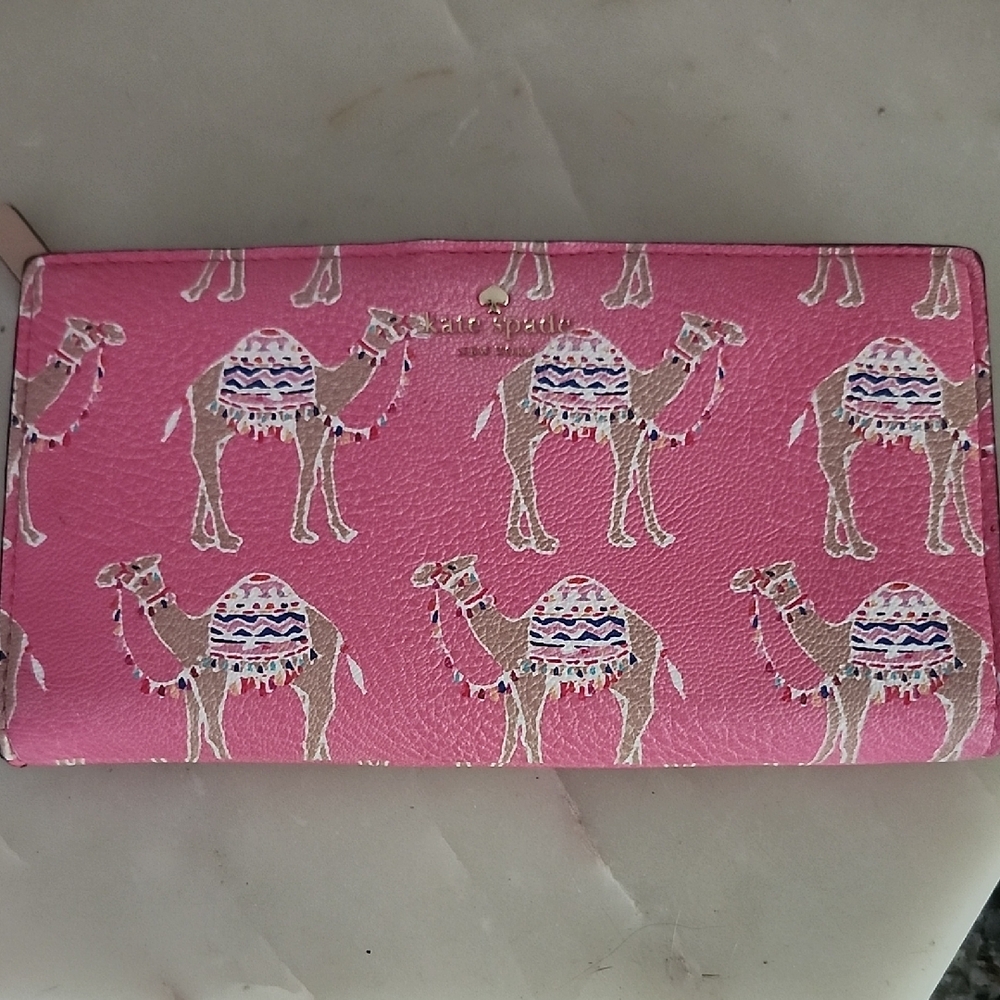 Kate Spade New York Spice Things Up Pink Multi Camel Wallet